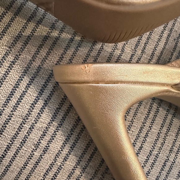 Lulu’s Ferrara Gold High Heel Sandals sz 7-1/2 - Picture 9 of 10
